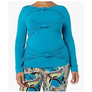 Terea Women's Primrose Knotted Front Long Sleeve Top size 5X NWT